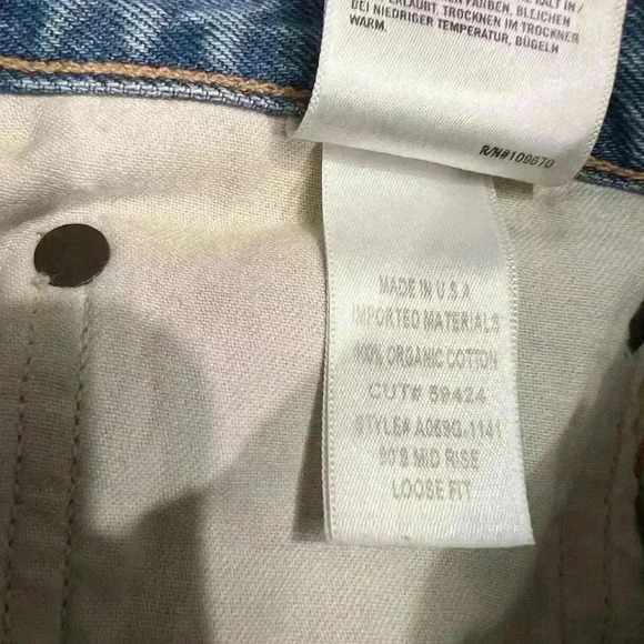 AGOLDE 90's Mid Rise Loose in Unhinged A069G-1141 Size 27 - Picture 12 of 14